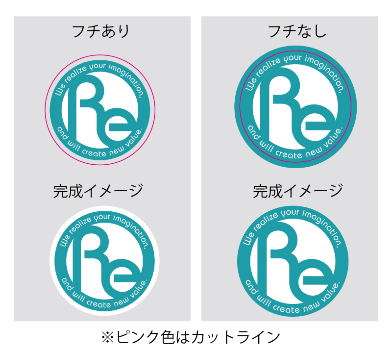 印刷の仕上がりのバリエーション