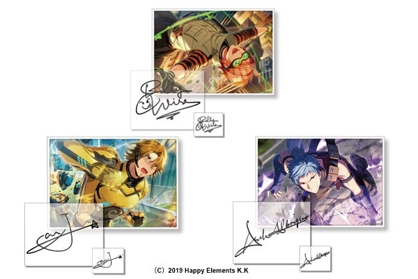 『エリオスライジングヒーローズ』サインステッカーセット Vol.1 1BOX ビリー・ワイズ、ジェイ・キッドマン、アッシュ・オルブライト