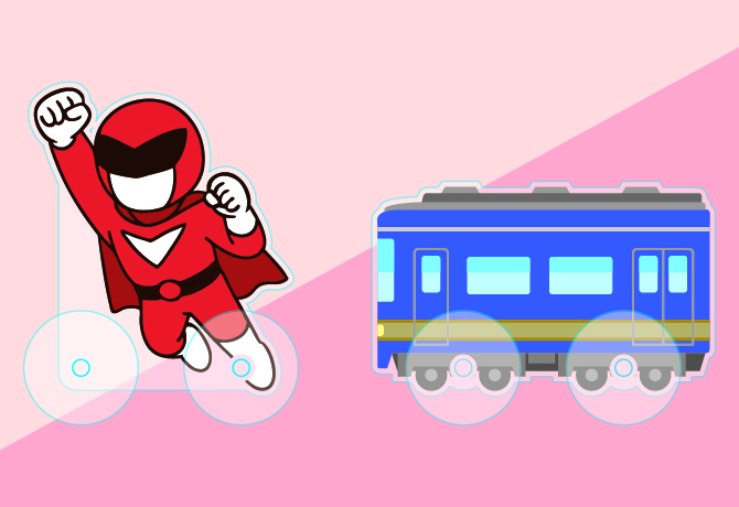 タイヤ無しのデザイン