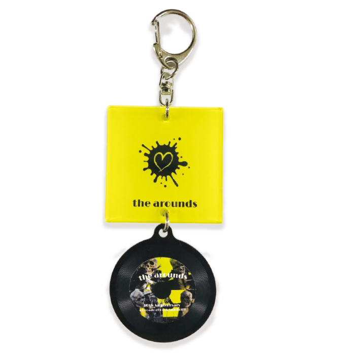 ジャケット付きレコードキーホルダー