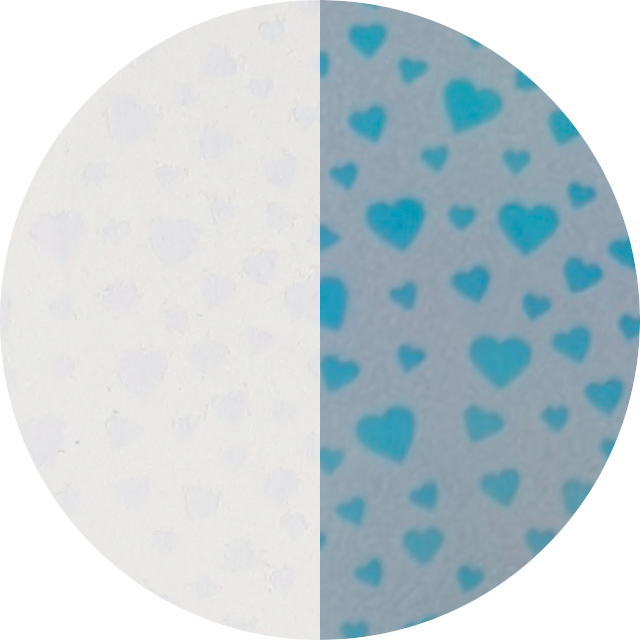 オーロラブルー ハート