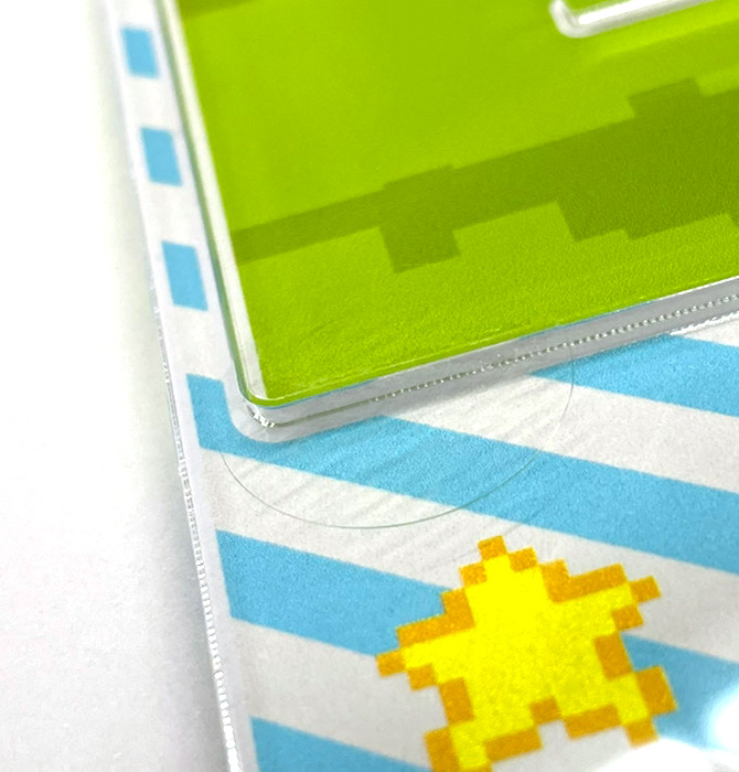 透明シールで固定してお届け