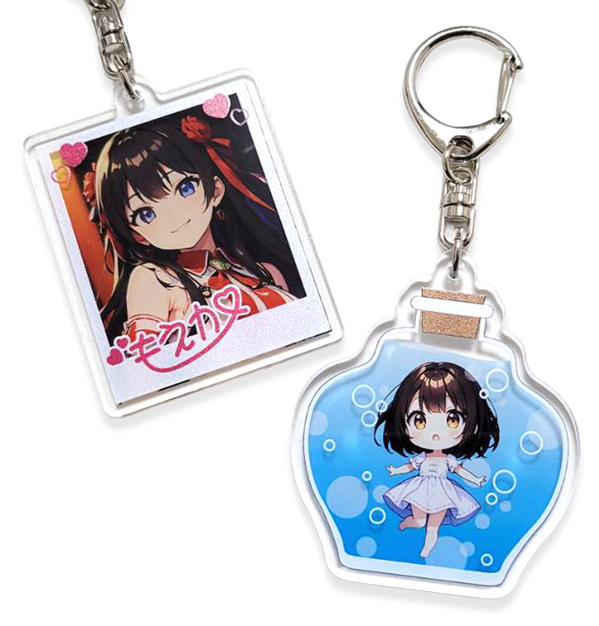 レイヤーアクリルキーホルダー