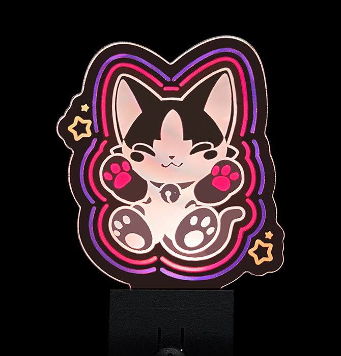 LEDアクリルキーホルダー